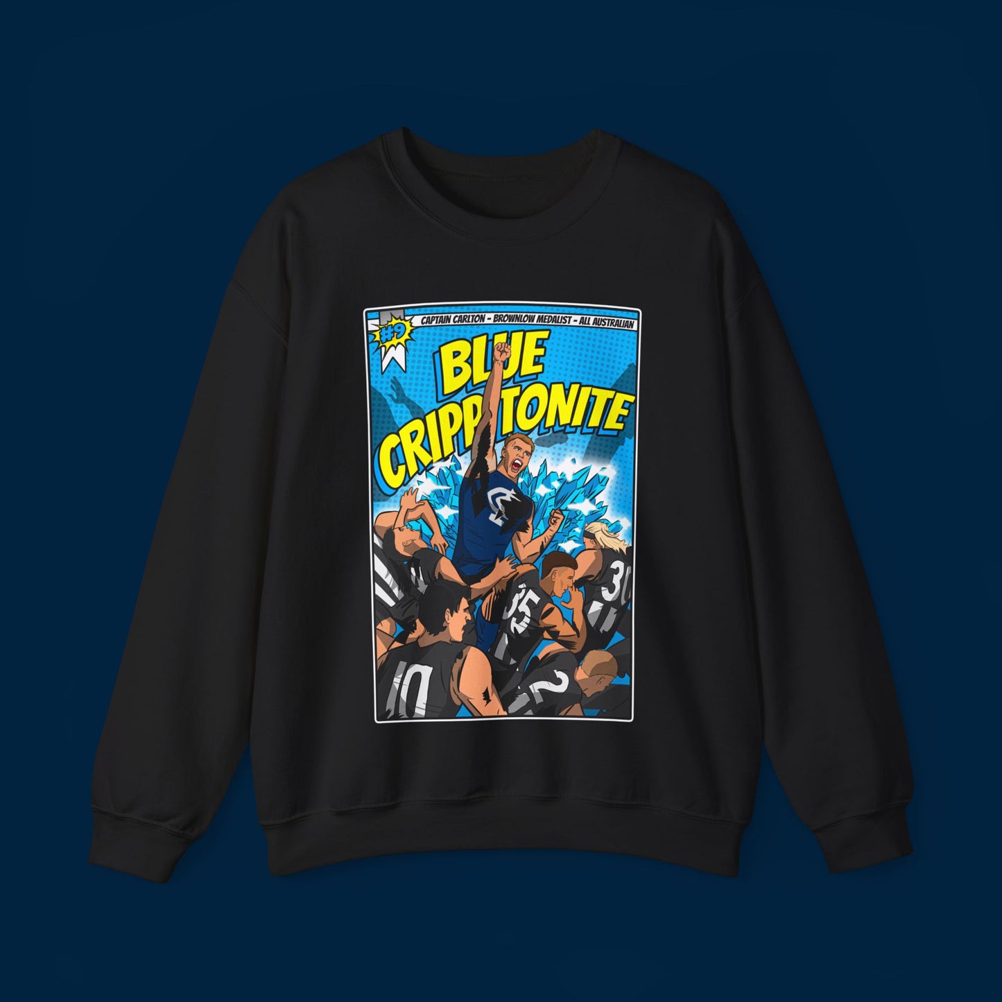 BLUE CRIPPTONITE SWEATSHIRT - Front Only