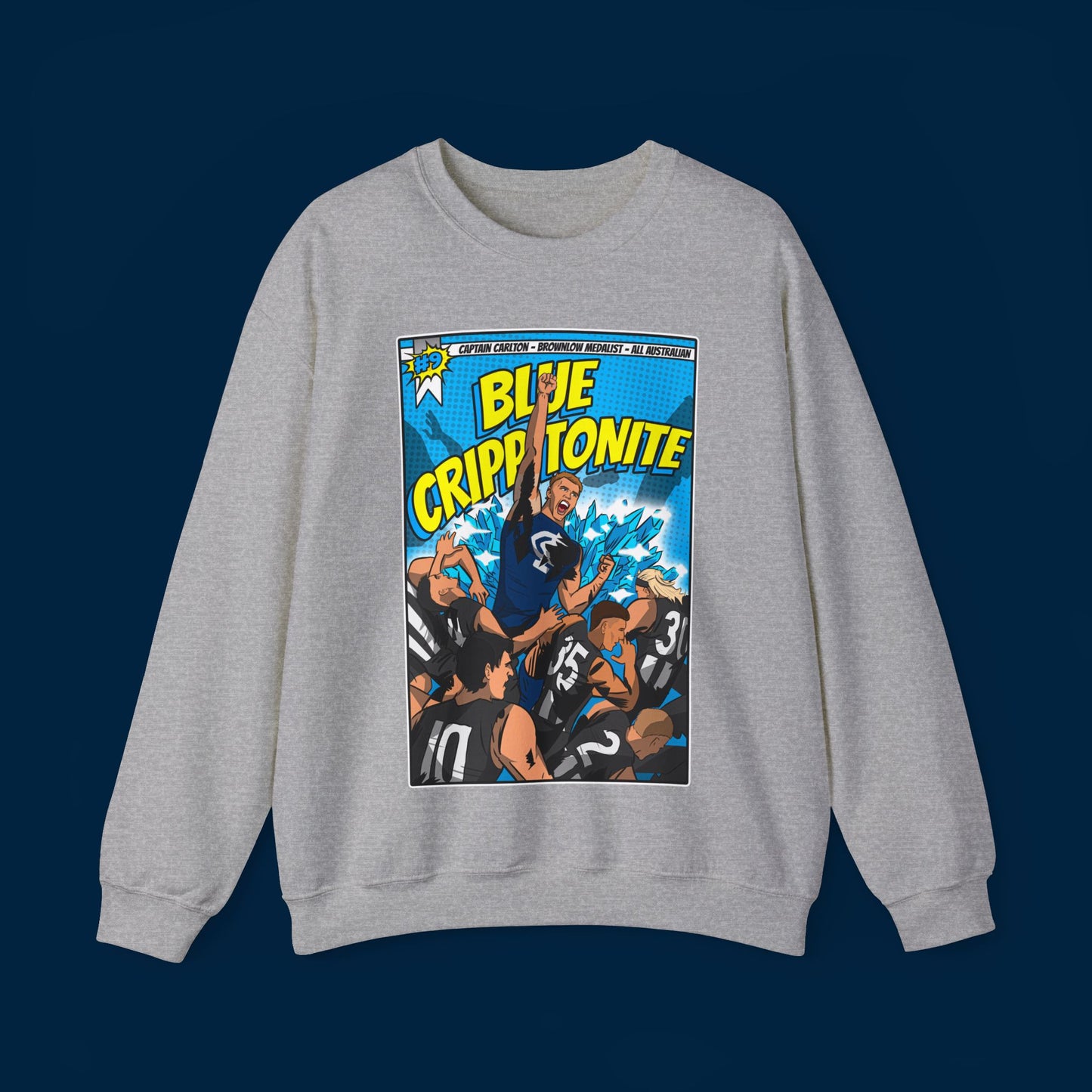 BLUE CRIPPTONITE SWEATSHIRT - Front Only